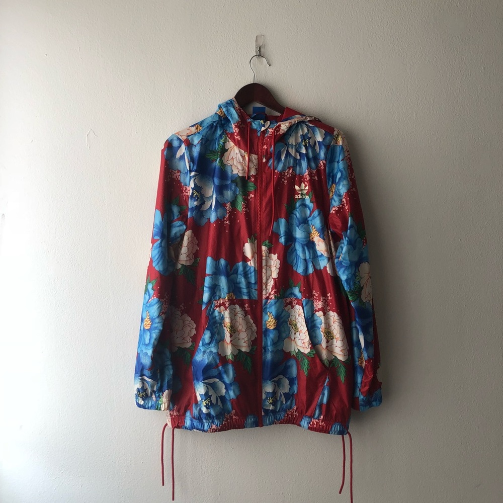 Floral Adidas Windbreaker